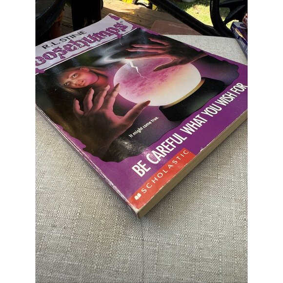 Goosebumps Be Careful What You Wish For ... #12 R L Stine Vintage Paperback Book - Picture 5 of 7